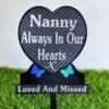 Heart-shaped Nanny Memorial Plaque for Grave, durable and weather-resistant