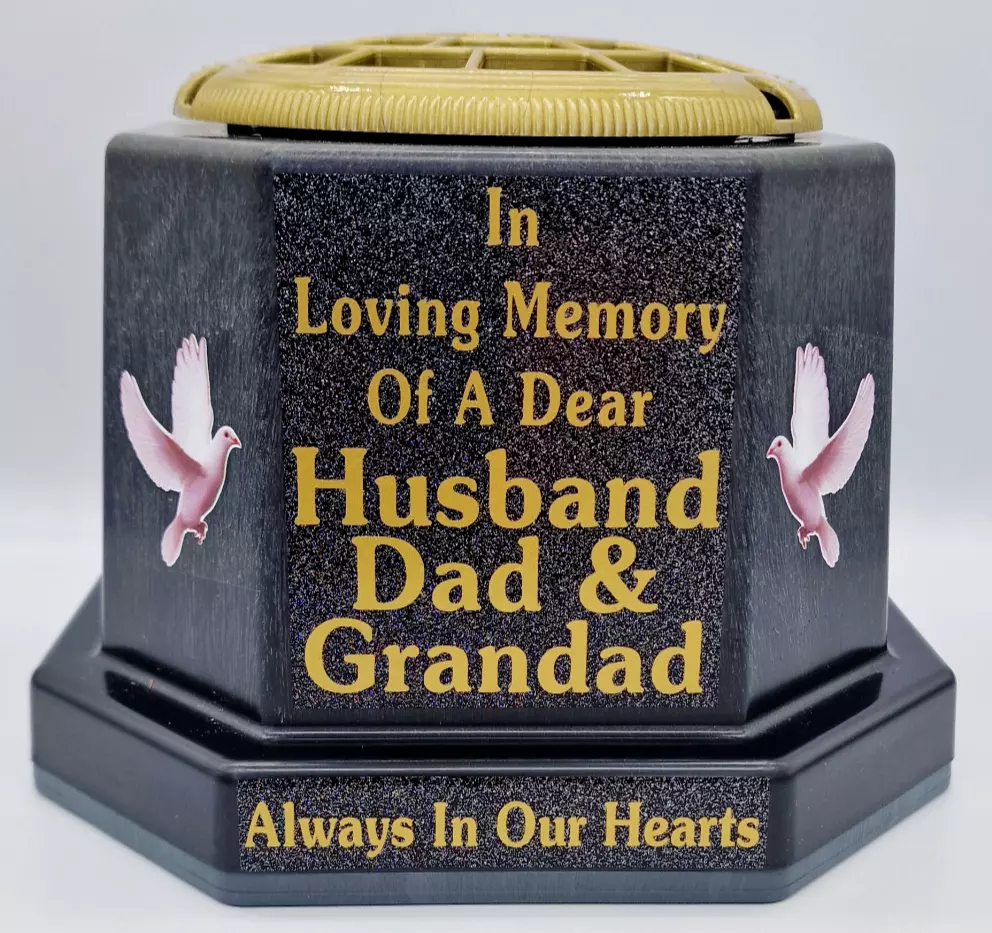 Husband Dad and Grandad Graveside Memorial Gift Flower Pot Planter Decoration