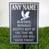 Personalised Memorial Plaque silver graveside memorial plaque
