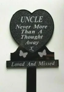 UNCLE Memorial Plaque Grave Heart In Loving Memory Tribute Memory Funeral