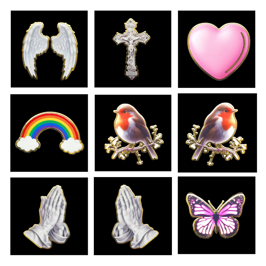 Gold Foil Image Stickers - Pack of 10 stickers